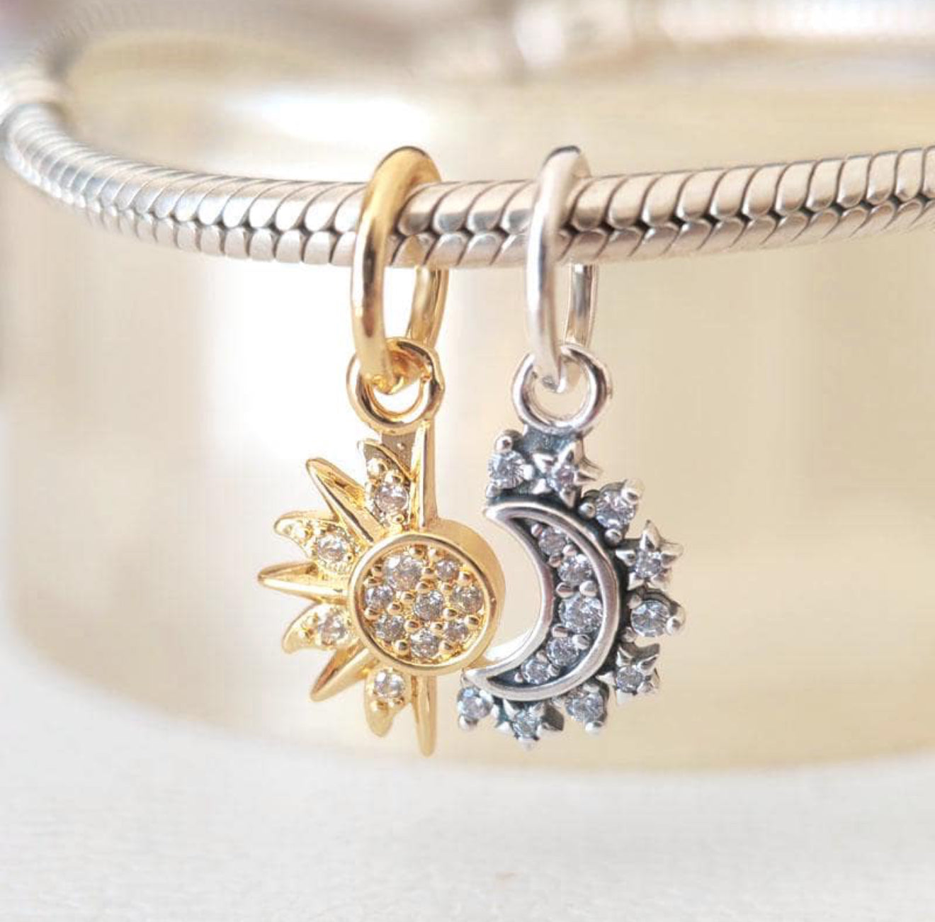 Sun & Moon Dangle Charm