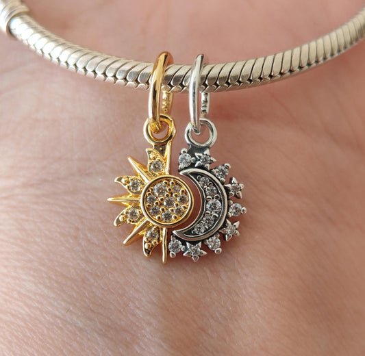 Sun & Moon Dangle Charm