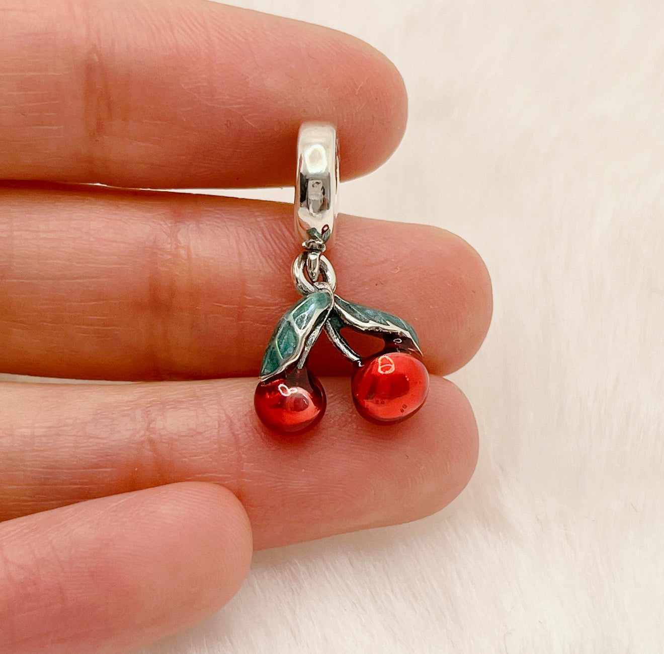 Cherry Fruit Dangle Charm